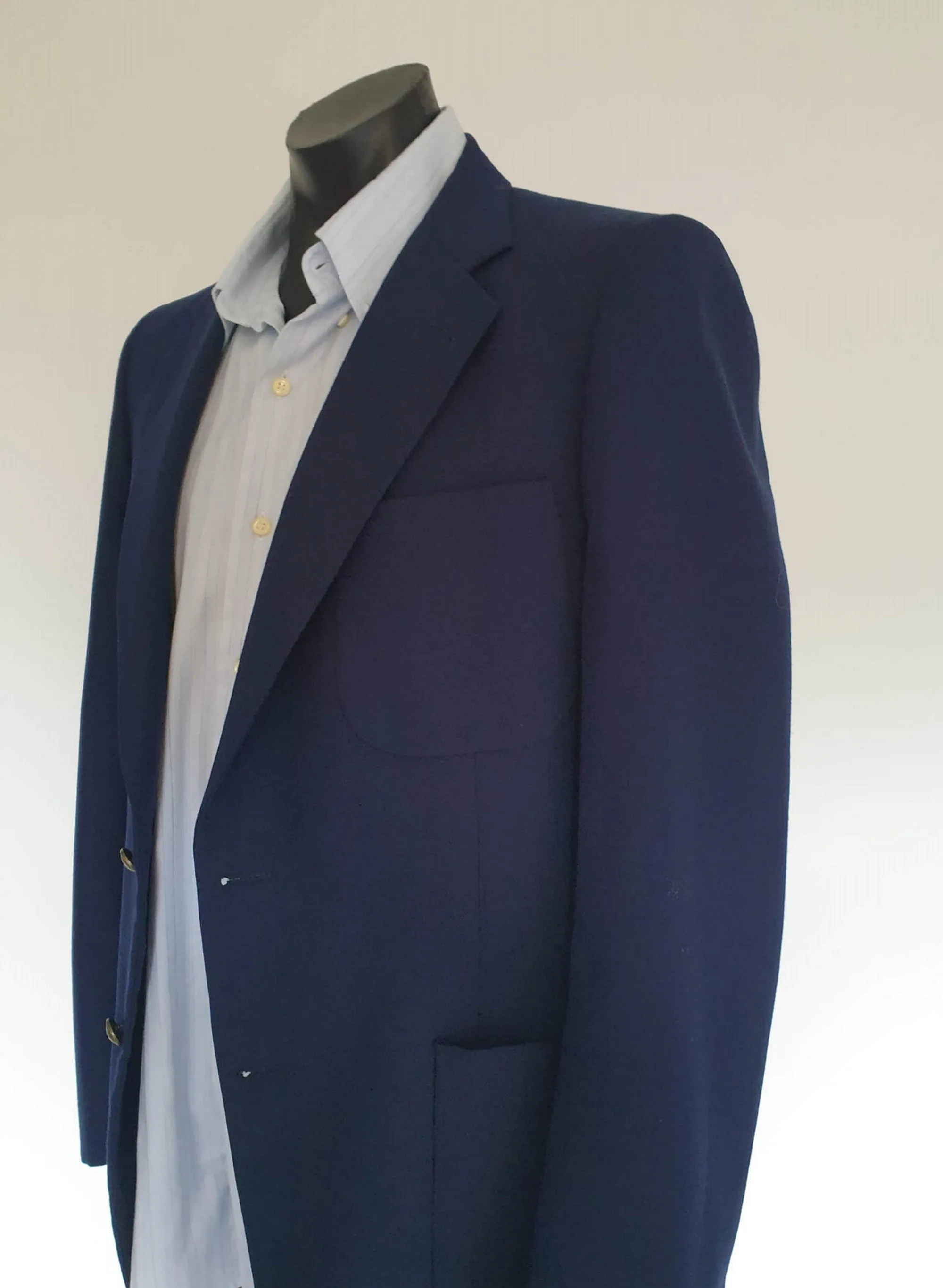 1970s Navy Blazer for Myer Men's Store - Chest 107 cm