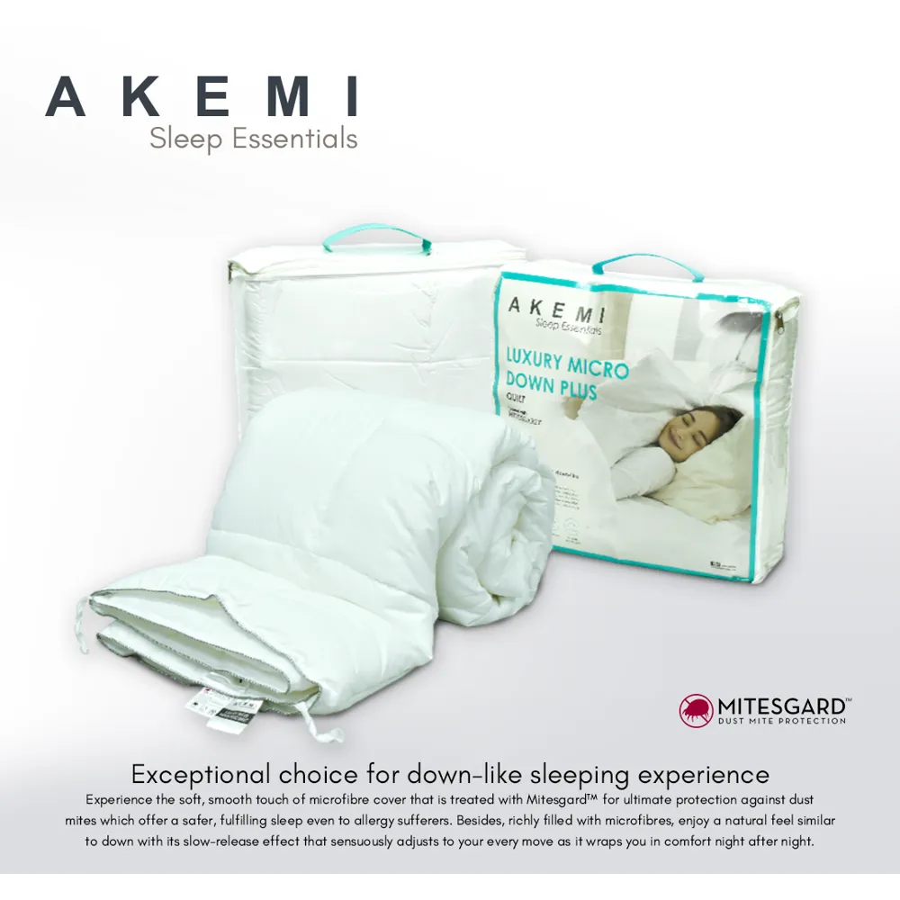 Akemi Sleep Essential Luxury Micro Down Plus Quilt Double