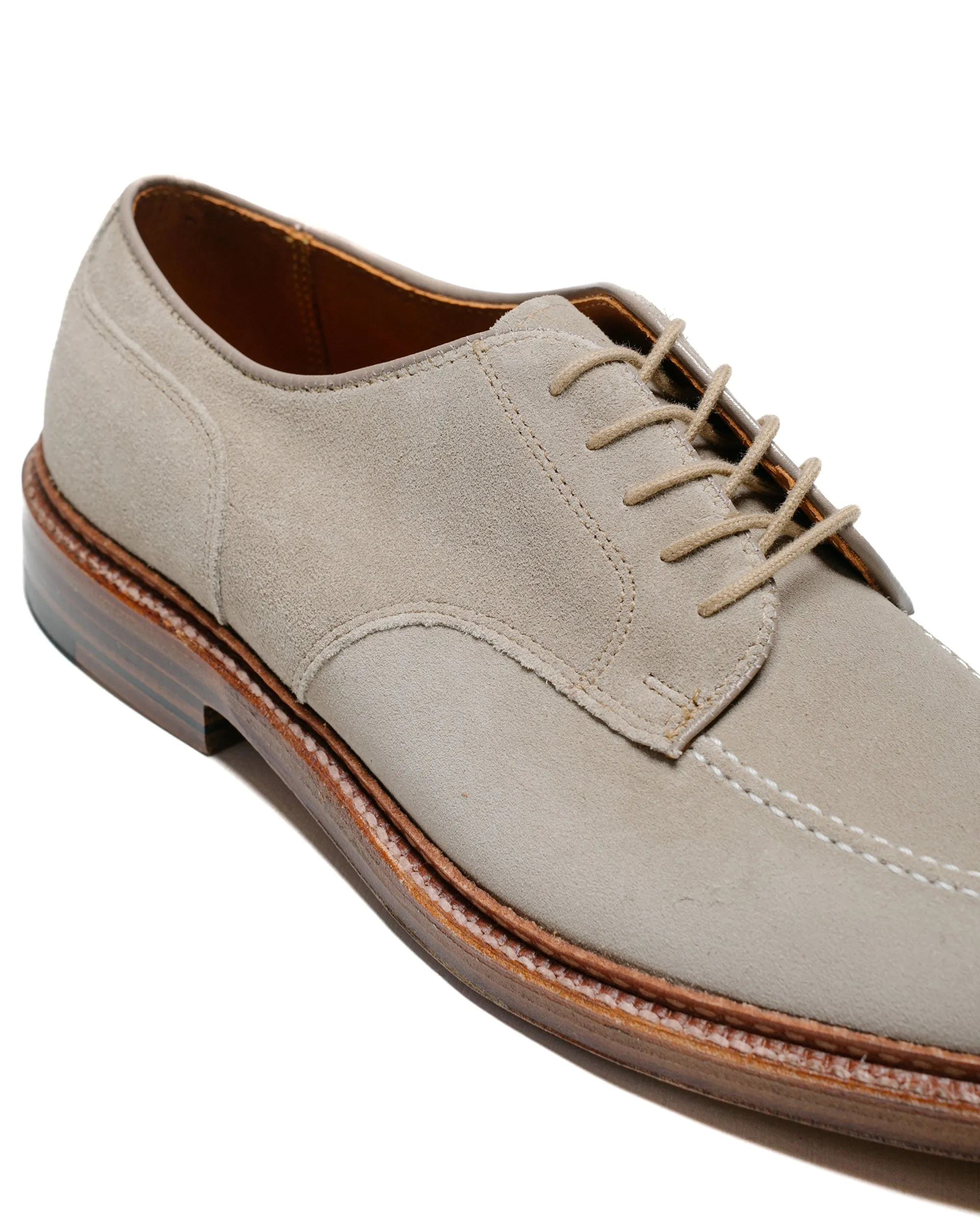 Alden Mocc Toe Blucher Milkshake Suede 24088