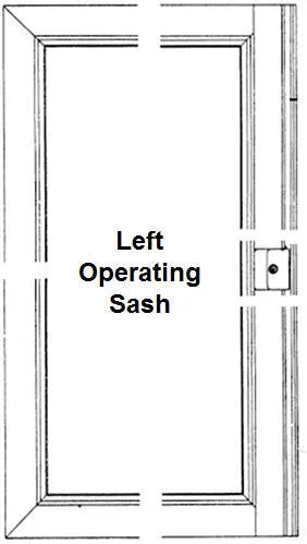 Andersen G54-L Gliding Window Operating Sash in White Color