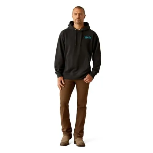 Ariat Men's Diamond Canyon Hoodie, Black Heather