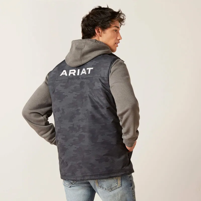 ARIAT MEN'S TEAM LOGO INSULATED VEST CAMO