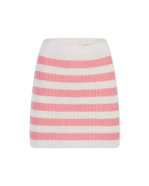 Balmain X Barbie Striped Knit Mini Skirt