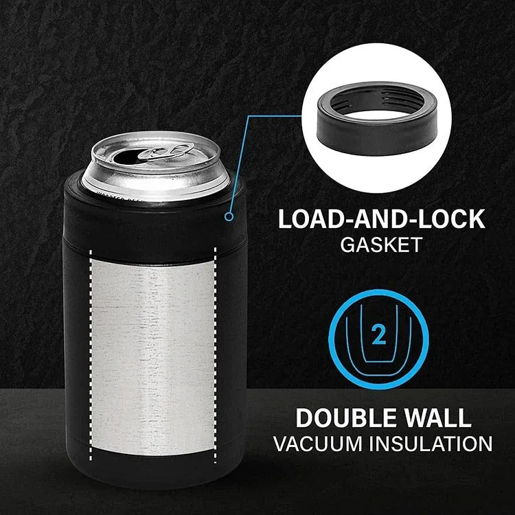 Beer Bottle And Can Cooler With Beer Opener - 3 in 1 Stainless Steel Insulated Bottle for Beer