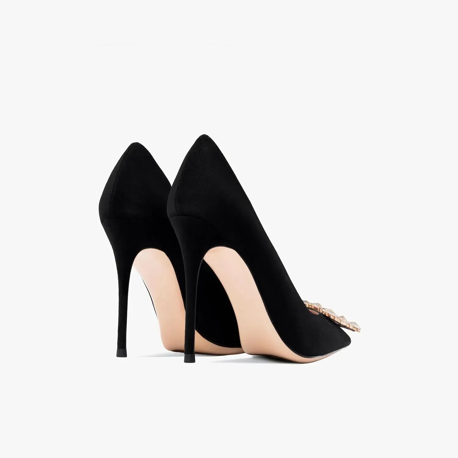 Bente Blessed Suede Black Heels