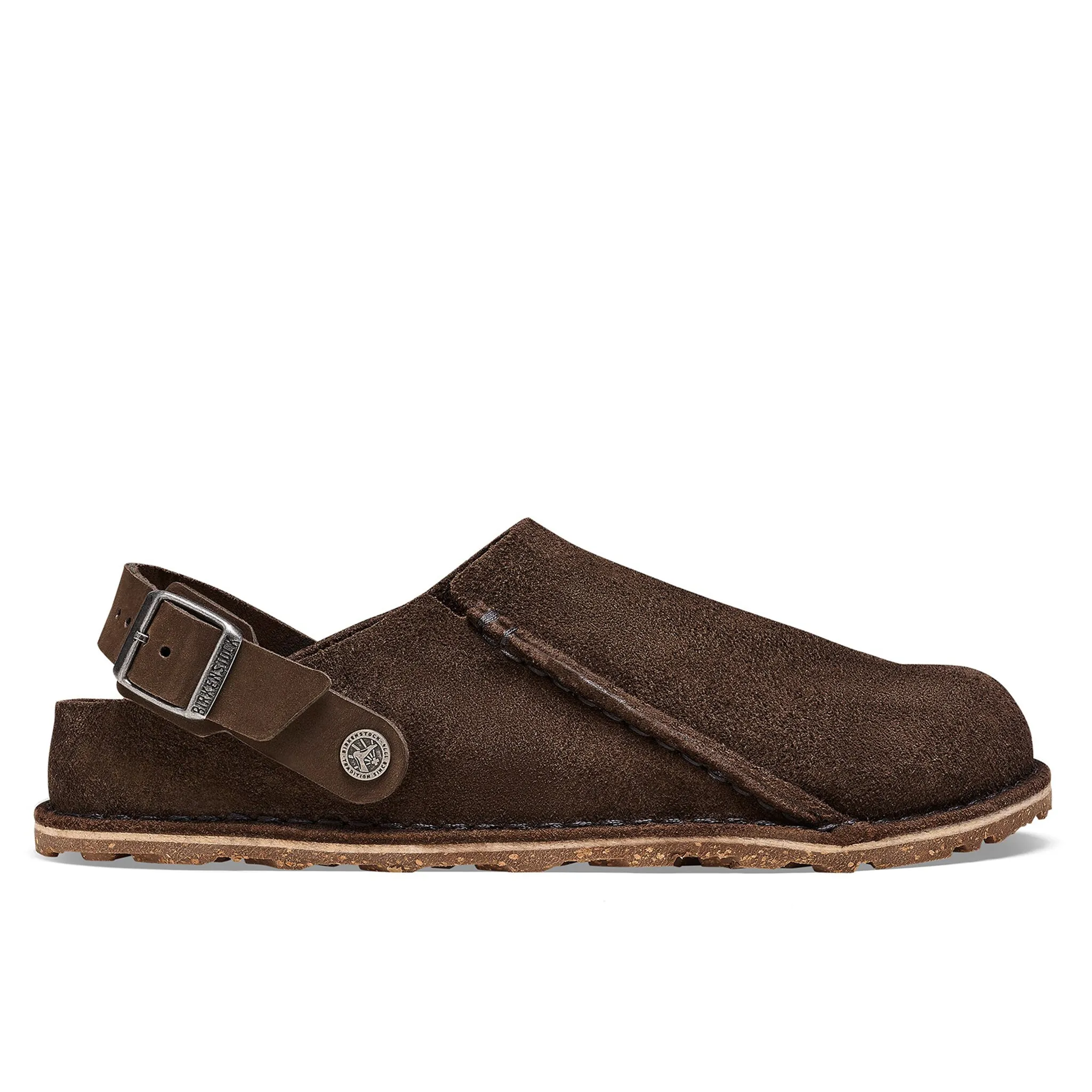 BIRKENSTOCK Lutry Premium Suede Leather Clogs - Espresso