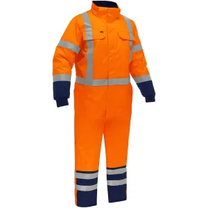 Bisley 344M6453X-ORNV/S ANSI Type R Class 3 Extreme Cold Coverall with X-Back