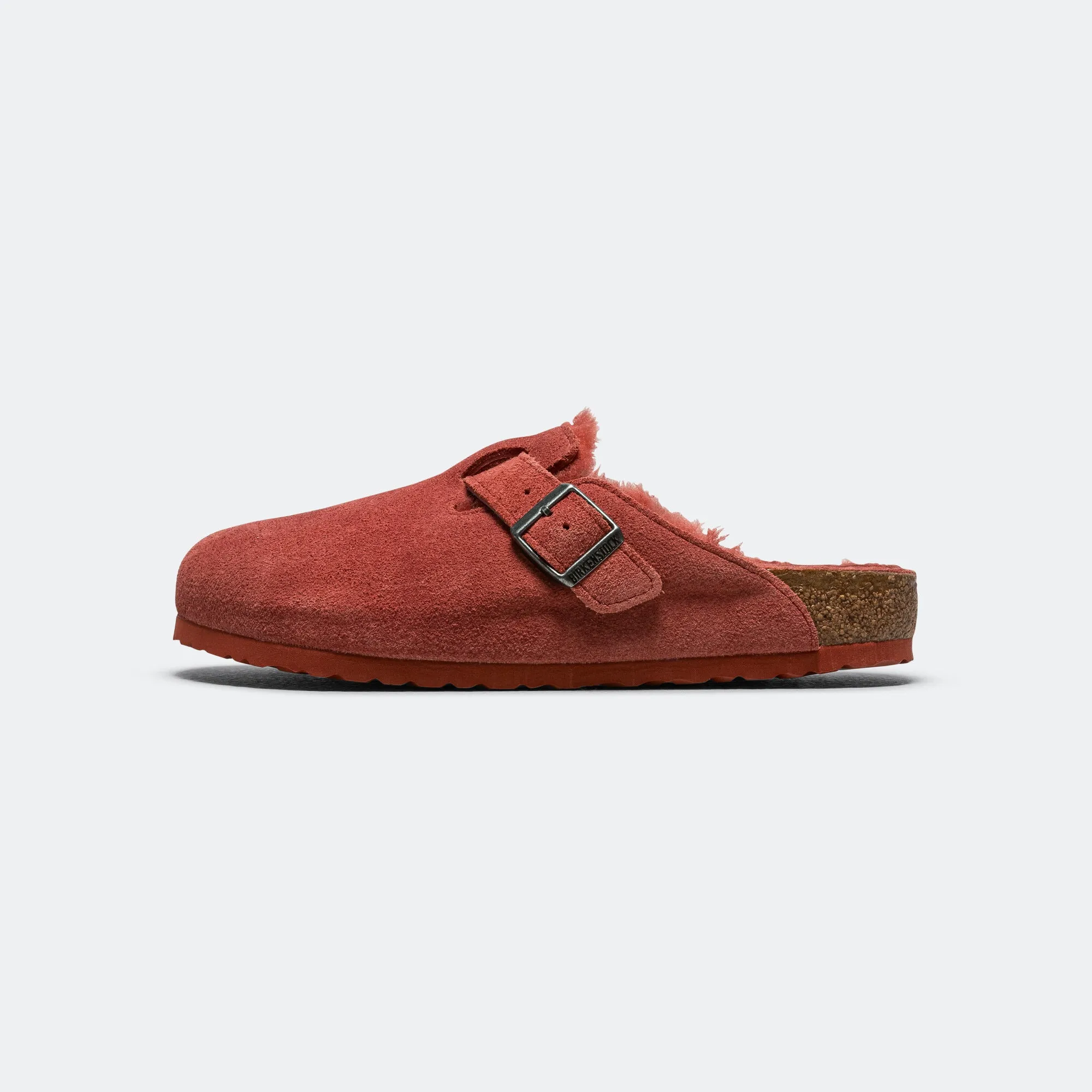 Boston - Sienna Red Suede Leather/Shearling