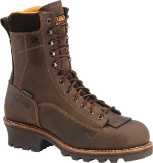 Carolina 8" Waterproof Soft Lace-To-Toe Logger Boot #CA7022