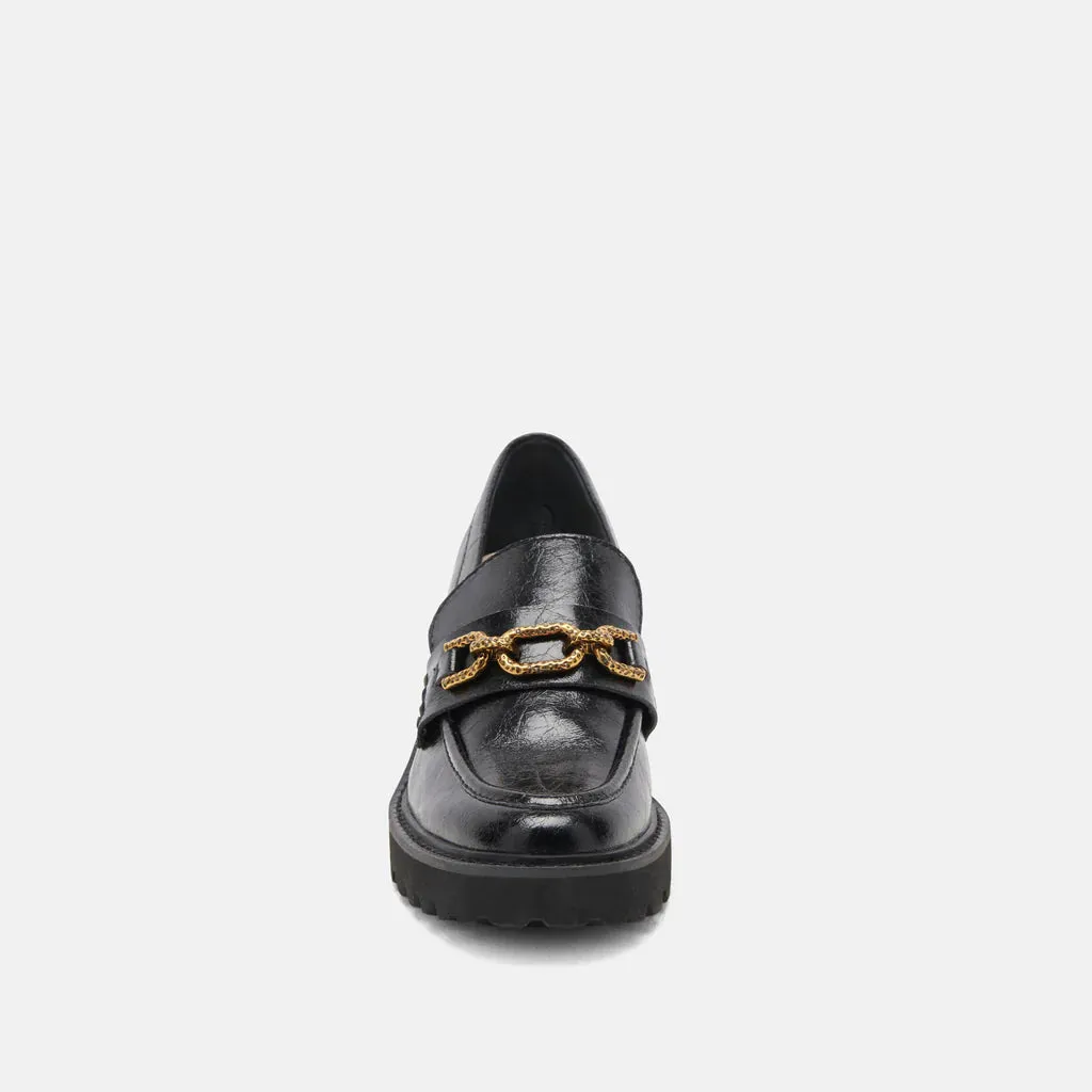 Chunky Platform Loafer | Midnight Crinkle