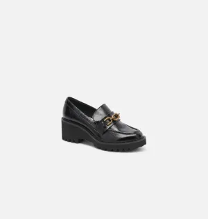 Chunky Platform Loafer | Midnight Crinkle