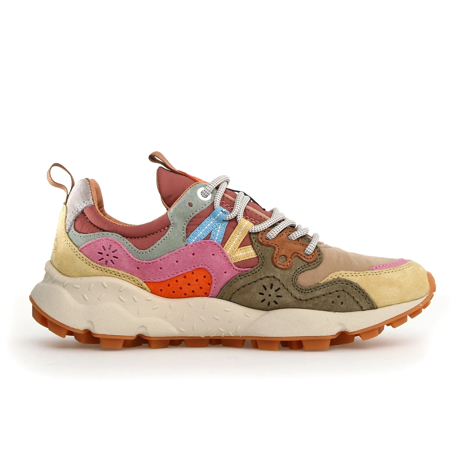 Flower Mountain Yamano 3 Sneaker (Women) - Cream/Taupe/Military