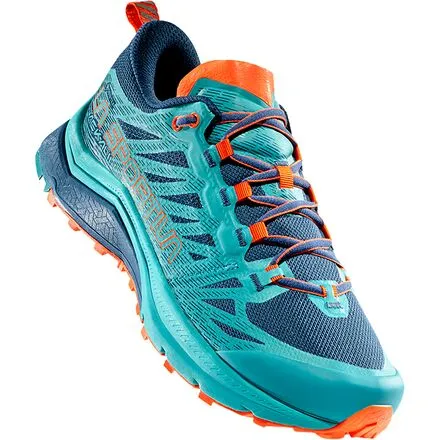 Jackal II GTX Women's La Sportiva Trail Running Shoe, Storm Blue/Lagoon