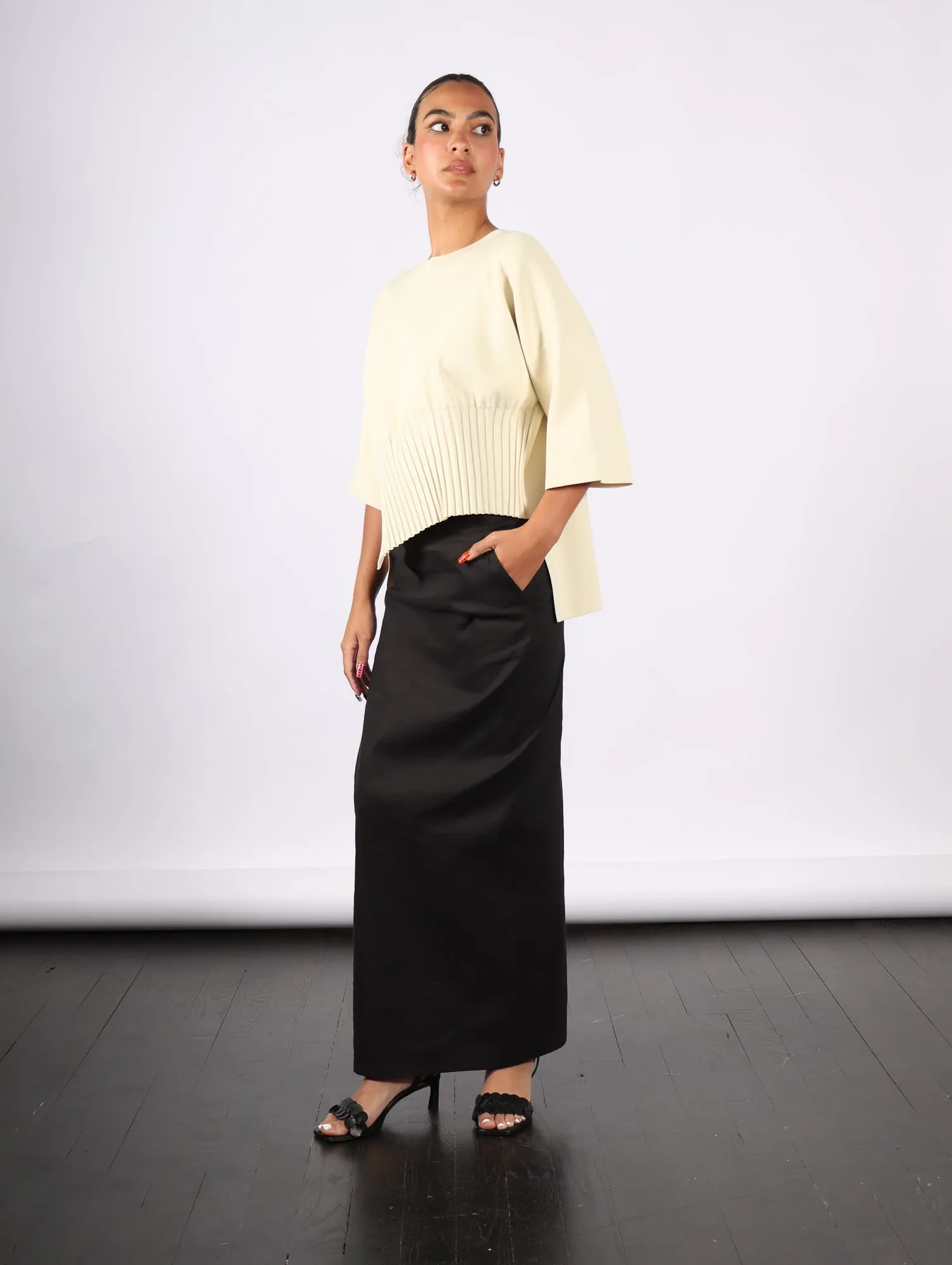 Membrane Skirt in Black by Issey Miyake