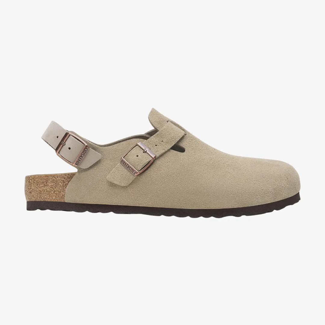 mens birkenstock tokio suede leather (taupe)