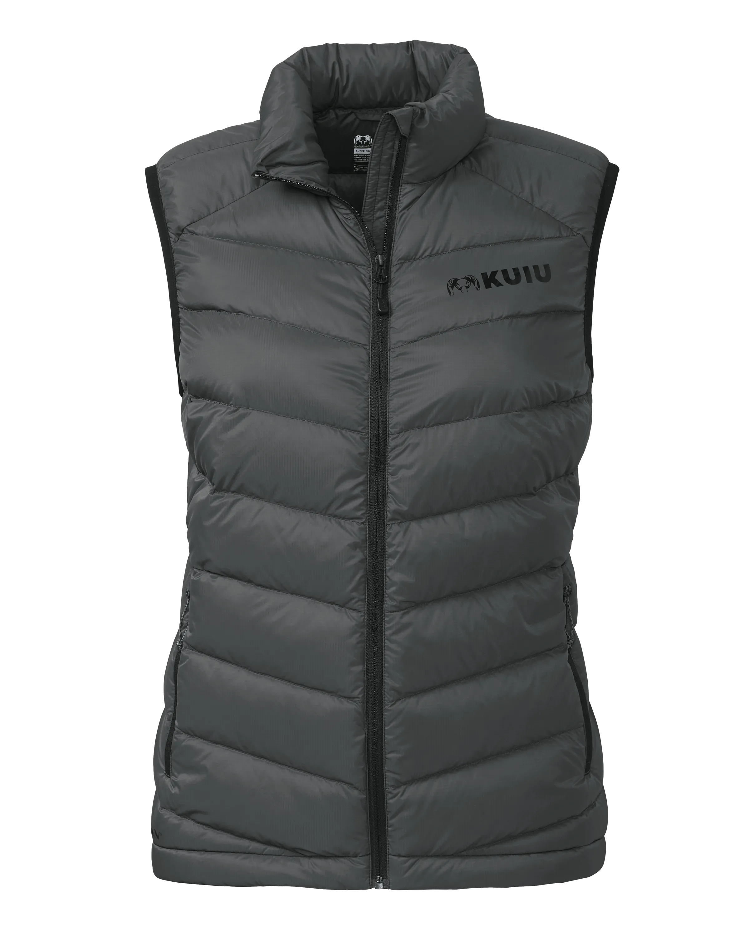 Outlet Women's Super Down LT Vest | Gunmetal