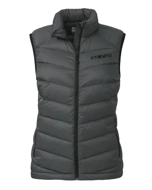 Outlet Women's Super Down LT Vest | Gunmetal