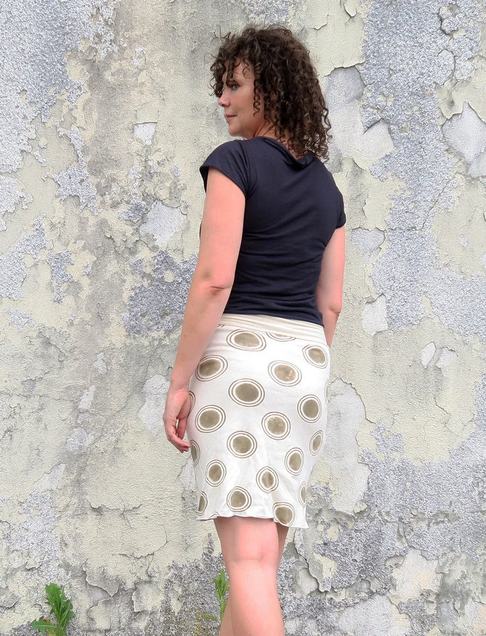 Pencil Short BLOCK PRINT Skirt