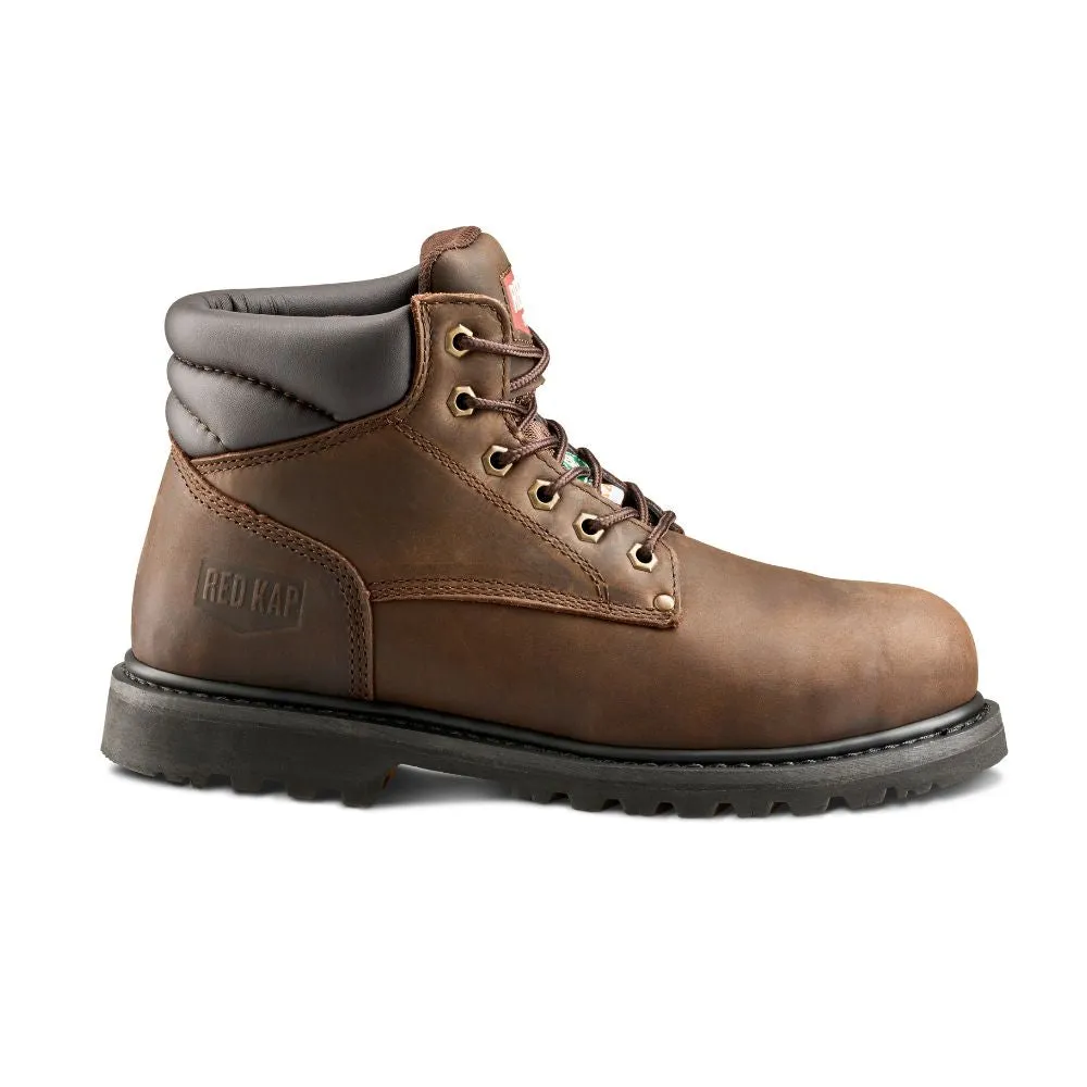 Red Kap Unisex 6" Steel Toe Work Safety CSA Boot CF23101ABR - Brown