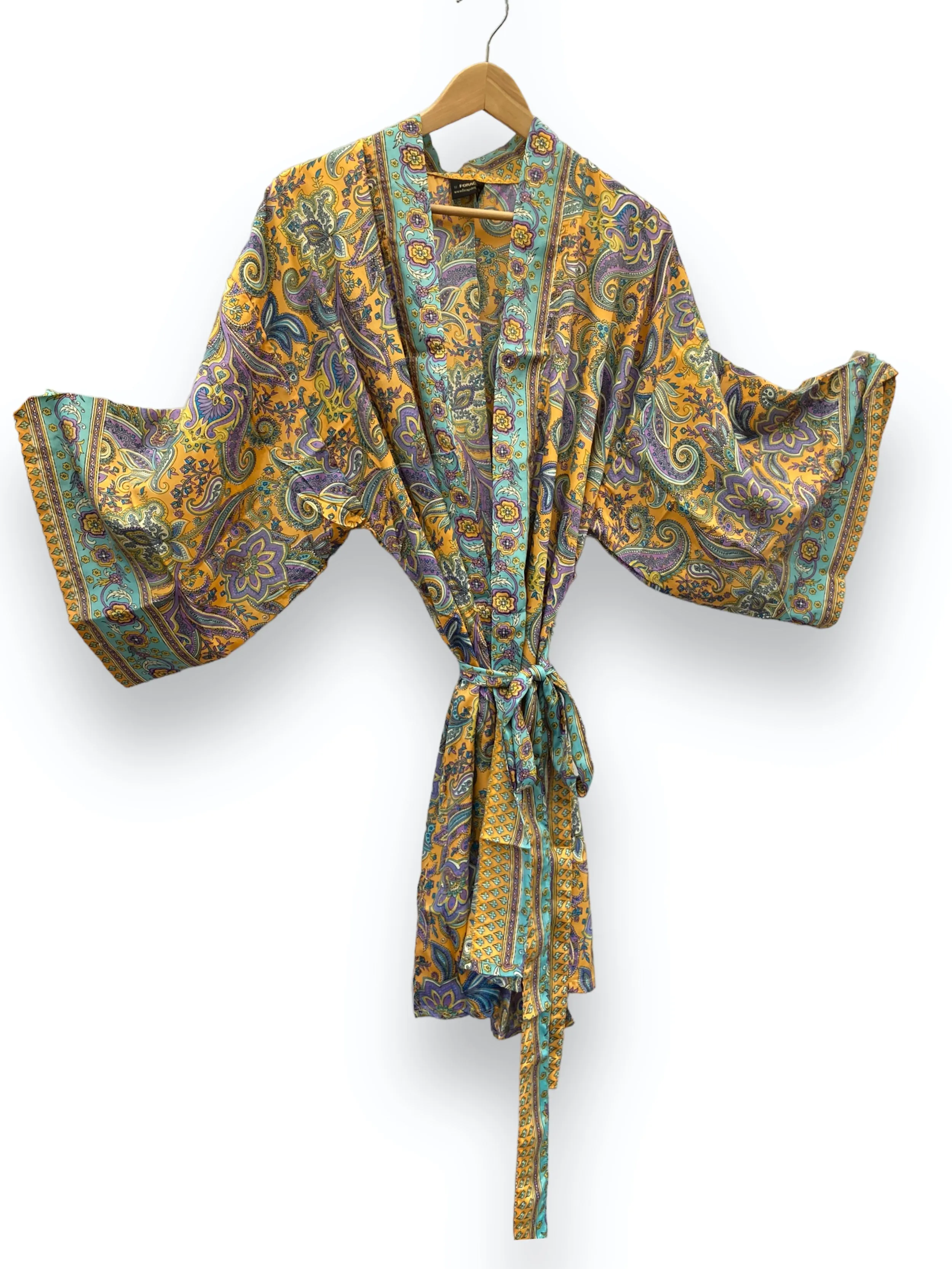 Short Floaty Kimono - Ginger Orchid