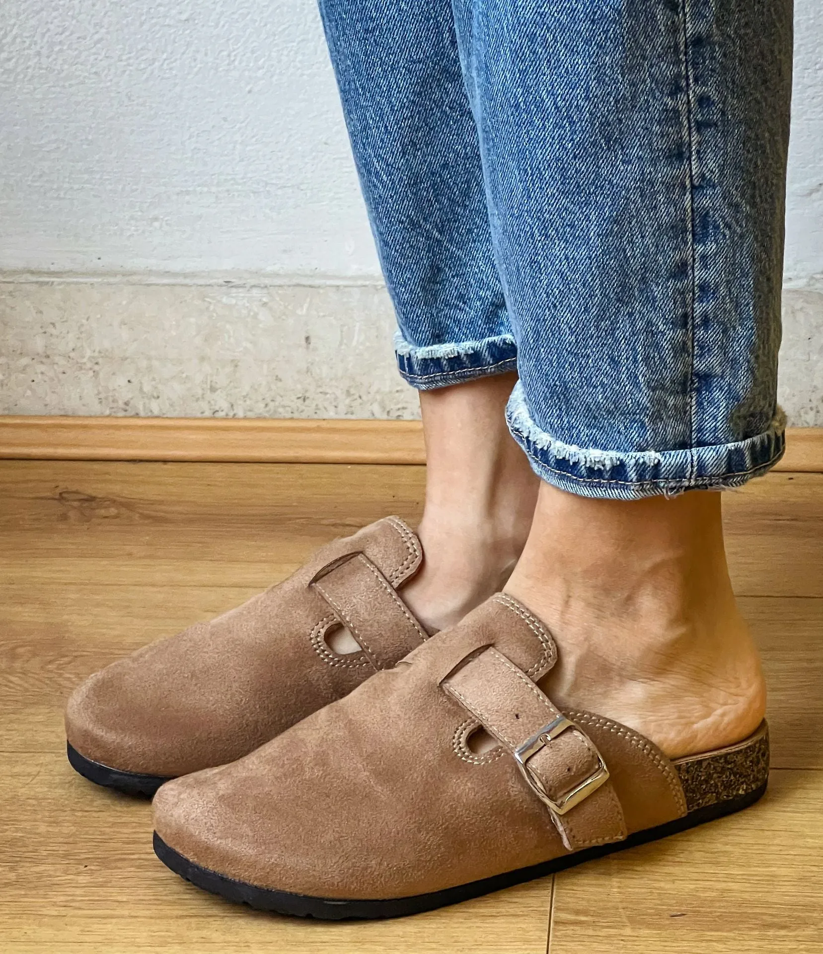 Suede Cafe Clogs