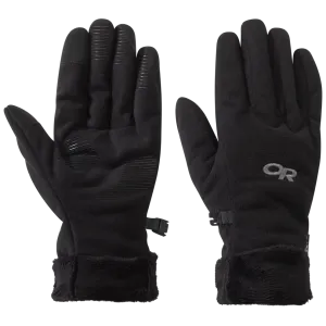 Women's Fuzzy Sensor Gloves