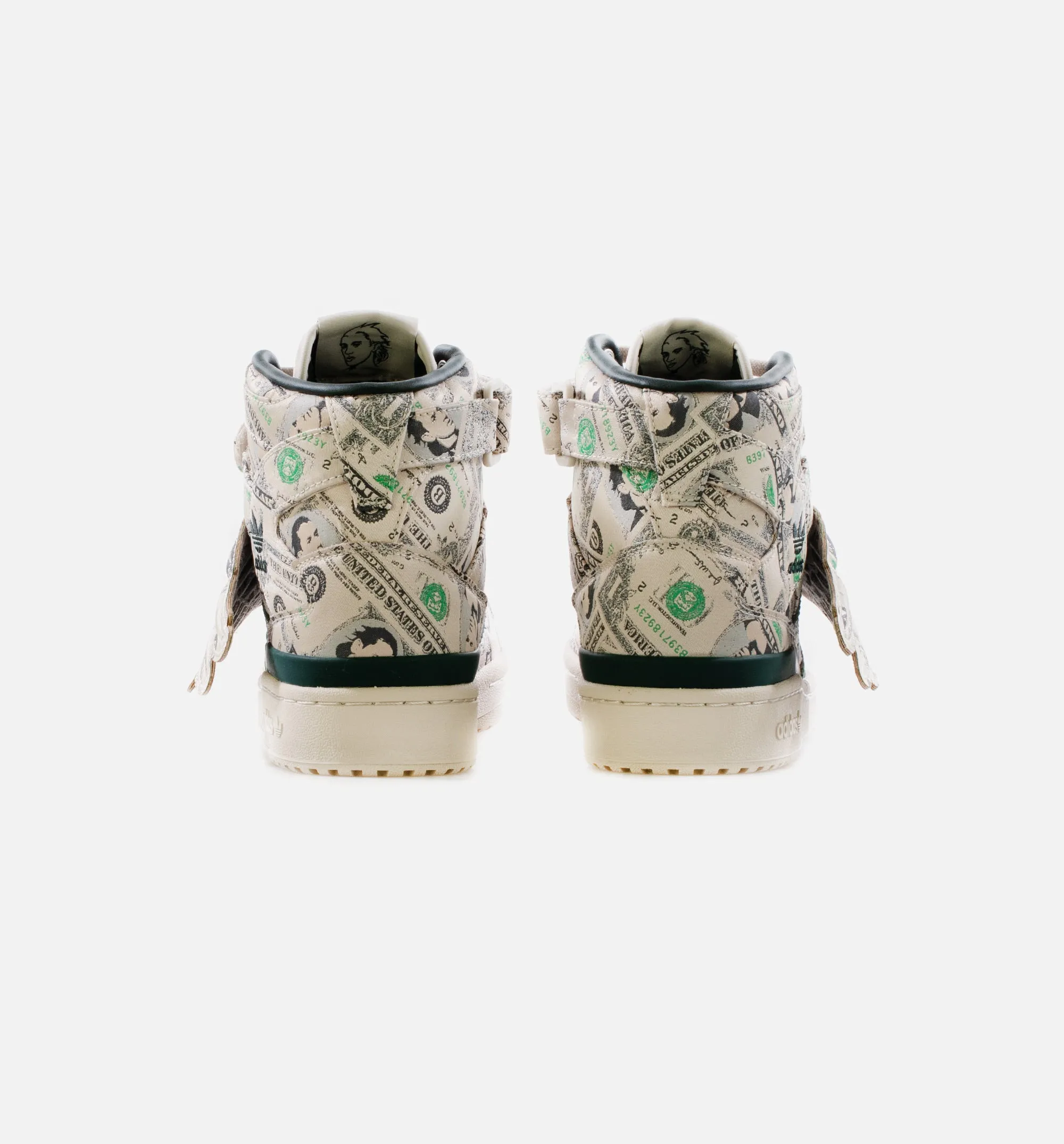 X Jeremy Scott Forum Wings 1.0 Money Mens Lifestyle Shoe - Off white/Green/Multi  Limit One Per Customer