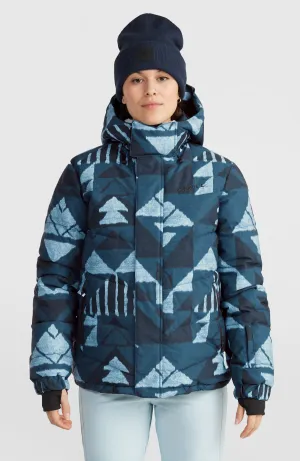 Z.E.N. Puffer Hybrid Snow Jacket | Blue Triangle Ikat